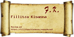 Fillitza Kisanna névjegykártya